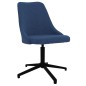 vidaXL Esszimmerstühle 2 Stk. Drehbar Blau Stoff vidaXL Esszimmerstühle 2 Stk. Drehbar Blau Stoff