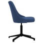 vidaXL Esszimmerstühle 2 Stk. Drehbar Blau Stoff vidaXL Esszimmerstühle 2 Stk. Drehbar Blau Stoff
