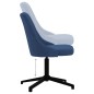 vidaXL Esszimmerstühle 2 Stk. Drehbar Blau Stoff vidaXL Esszimmerstühle 2 Stk. Drehbar Blau Stoff