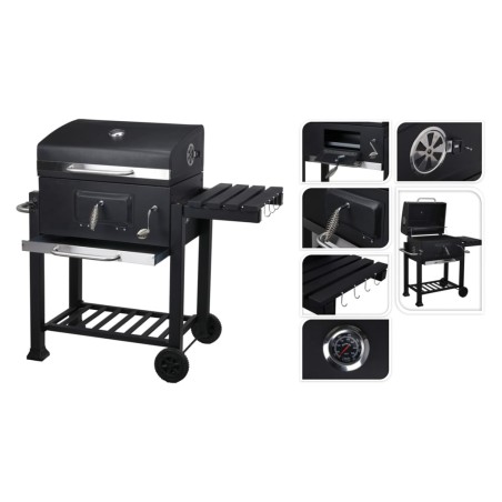 ProGarden Trolley-Grill Medium Schwarz