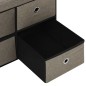 vidaXL Faltbare Sitzbank mit Stauraum Taupe 76x38x38 cm Leinenoptik vidaXL Faltbare Sitzbank mit Stauraum Taupe 76x38x38 cm Leinenoptik