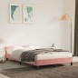 vidaXL Bettgestell mit Kopfteil Rosa 120x200 cm Samt vidaXL Bettgestell mit Kopfteil Rosa 120x200 cm Samt