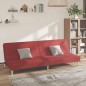 vidaXL Schlafsofa 2-Sitzer Weinrot Stoff vidaXL Schlafsofa 2-Sitzer Weinrot Stoff