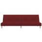 vidaXL Schlafsofa 2-Sitzer Weinrot Stoff vidaXL Schlafsofa 2-Sitzer Weinrot Stoff