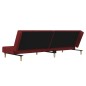 vidaXL Schlafsofa 2-Sitzer Weinrot Stoff vidaXL Schlafsofa 2-Sitzer Weinrot Stoff