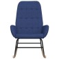 vidaXL Schaukelstuhl Blau Stoff vidaXL Schaukelstuhl Blau Stoff