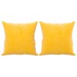 vidaXL Zierkissen 2 Stk. Gelb 40x40 cm Samt vidaXL Zierkissen 2 Stk. Gelb 40x40 cm Samt