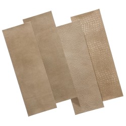 WallArt Leder-Wandpaneele Salisbury 16 Stk. Sand-Beige