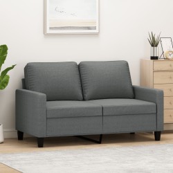 vidaXL 2-Sitzer-Sofa Dunkelgrau 120 cm Stoff