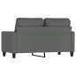 vidaXL 2-Sitzer-Sofa Dunkelgrau 120 cm Stoff vidaXL 2-Sitzer-Sofa Dunkelgrau 120 cm Stoff