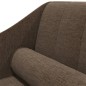 vidaXL Chaiselongue mit Nackenrolle Braun Stoff vidaXL Chaiselongue mit Nackenrolle Braun Stoff