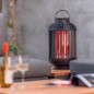 Sunred Tischheizstrahler Indox 1200 W Halogen Schwarz Sunred Tischheizstrahler Indox 1200 W Halogen Schwarz