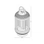 Sunred Tischheizstrahler Indox 1200 W Halogen Schwarz Sunred Tischheizstrahler Indox 1200 W Halogen Schwarz
