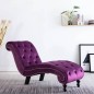 vidaXL Chaiselongue Lila Samt vidaXL Chaiselongue Lila Samt
