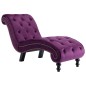 vidaXL Chaiselongue Lila Samt vidaXL Chaiselongue Lila Samt
