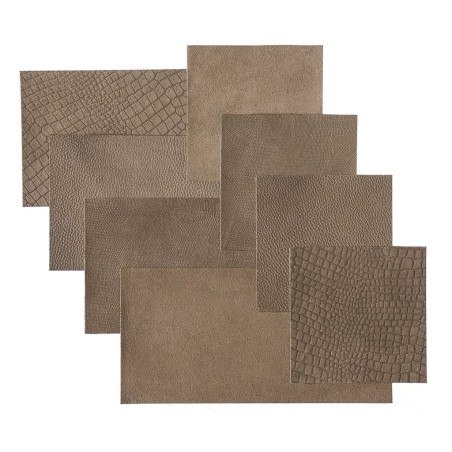 WallArt Leder-Wandpaneele Wyndham 32 Stk. Braun