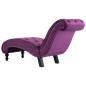 vidaXL Chaiselongue Lila Samt vidaXL Chaiselongue Lila Samt