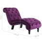 vidaXL Chaiselongue Lila Samt vidaXL Chaiselongue Lila Samt