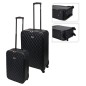ProWorld 2-tlg. Koffer-Set Steppmuster Schwarz ProWorld 2-tlg. Koffer-Set Steppmuster Schwarz