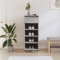 vidaXL Schuhschrank Grau Sonoma 40x36x105 cm Holzwerkstoff