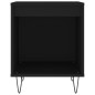 vidaXL Nachttisch Schwarz 40x35x50 cm Holzwerkstoff