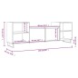vidaXL TV-Schrank Weiß 160x35x55 cm Holzwerkstoff vidaXL TV-Schrank Weiß 160x35x55 cm Holzwerkstoff