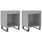 vidaXL Nachttische 2 Stk. Grau Sonoma 40x35x50 cm Holzwerkstoff vidaXL Nachttische 2 Stk. Grau Sonoma 40x35x50 cm Holzwerkstoff