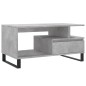 vidaXL Couchtisch Betongrau 90x49x45 cm Holzwerkstoff vidaXL Couchtisch Betongrau 90x49x45 cm Holzwerkstoff