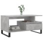 vidaXL Couchtisch Betongrau 90x49x45 cm Holzwerkstoff vidaXL Couchtisch Betongrau 90x49x45 cm Holzwerkstoff