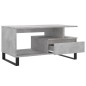 vidaXL Couchtisch Betongrau 90x49x45 cm Holzwerkstoff vidaXL Couchtisch Betongrau 90x49x45 cm Holzwerkstoff