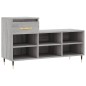 vidaXL Schuhregal Grau Sonoma 102x36x60 cm Holzwerkstoff vidaXL Schuhregal Grau Sonoma 102x36x60 cm Holzwerkstoff