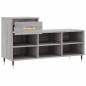 vidaXL Schuhregal Grau Sonoma 102x36x60 cm Holzwerkstoff vidaXL Schuhregal Grau Sonoma 102x36x60 cm Holzwerkstoff