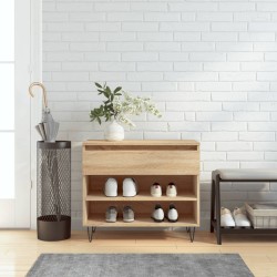 vidaXL Schuhregal Sonoma-Eiche 70x36x60 cm Holzwerkstoff
