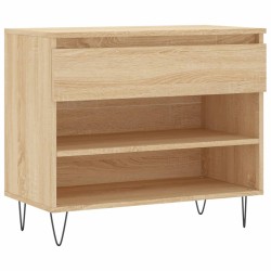 vidaXL Schuhregal Sonoma-Eiche 70x36x60 cm Holzwerkstoff