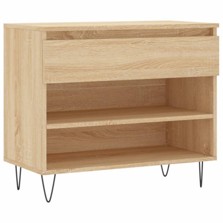 vidaXL Schuhregal Sonoma-Eiche 70x36x60 cm Holzwerkstoff