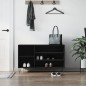 vidaXL Schuhregal Schwarz 102x36x60 cm Holzwerkstoff vidaXL Schuhregal Schwarz 102x36x60 cm Holzwerkstoff