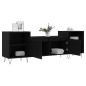 vidaXL TV-Schrank Schwarz 160x35x55 cm Holzwerkstoff vidaXL TV-Schrank Schwarz 160x35x55 cm Holzwerkstoff