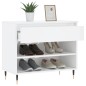 vidaXL Schuhregal Hochglanz-Weiß 70x36x60 cm Holzwerkstoff vidaXL Schuhregal Hochglanz-Weiß 70x36x60 cm Holzwerkstoff
