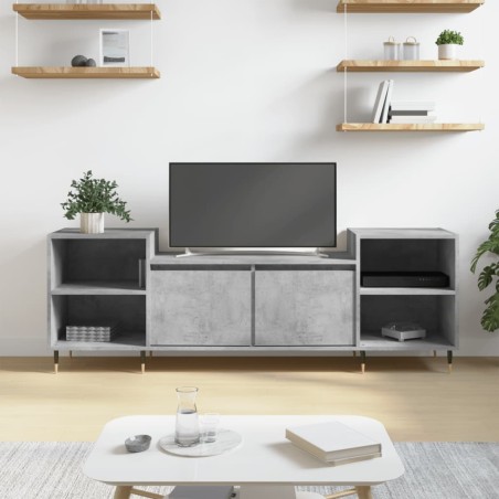 vidaXL TV-Schrank Betongrau 160x35x55 cm Holzwerkstoff