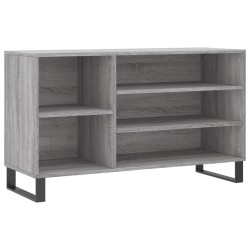 vidaXL Schuhregal Grau Sonoma 102x36x60 cm Holzwerkstoff
