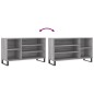 vidaXL Schuhregal Grau Sonoma 102x36x60 cm Holzwerkstoff vidaXL Schuhregal Grau Sonoma 102x36x60 cm Holzwerkstoff