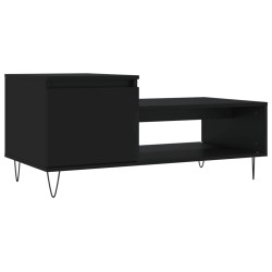 vidaXL Couchtisch Schwarz 100x50x45 cm Holzwerkstoff