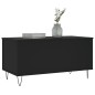vidaXL Couchtisch Schwarz 90x44,5x45 cm Holzwerkstoff vidaXL Couchtisch Schwarz 90x44,5x45 cm Holzwerkstoff