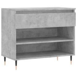 vidaXL Schuhregal Betongrau 70x36x60 cm Holzwerkstoff