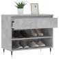vidaXL Schuhregal Betongrau 70x36x60 cm Holzwerkstoff vidaXL Schuhregal Betongrau 70x36x60 cm Holzwerkstoff