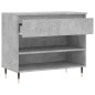 vidaXL Schuhregal Betongrau 70x36x60 cm Holzwerkstoff vidaXL Schuhregal Betongrau 70x36x60 cm Holzwerkstoff