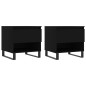 vidaXL Couchtische 2 Stk. Schwarz 50x46x50 cm Holzwerkstoff vidaXL Couchtische 2 Stk. Schwarz 50x46x50 cm Holzwerkstoff