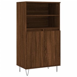 vidaXL Highboard Braun Eichen-Optik 60x36x110 cm Holzwerkstoff