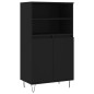 vidaXL Highboard Schwarz 60x36x110 cm Holzwerkstoff vidaXL Highboard Schwarz 60x36x110 cm Holzwerkstoff