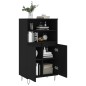 vidaXL Highboard Schwarz 60x36x110 cm Holzwerkstoff vidaXL Highboard Schwarz 60x36x110 cm Holzwerkstoff